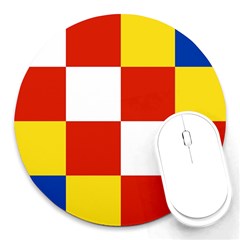 Antwerp Flag Round Mousepad by tony4urban