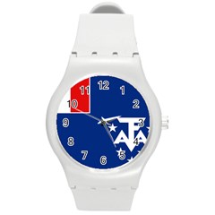 French Southern Territories Round Plastic Sport Watch (m) by tony4urban