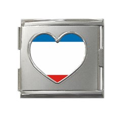 Crimea Flag Mega Link Heart Italian Charm (18mm) by tony4urban