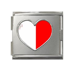 Malta Mega Link Heart Italian Charm (18mm) by tony4urban