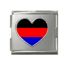 East Frisia Flag Mega Link Heart Italian Charm (18mm) by tony4urban