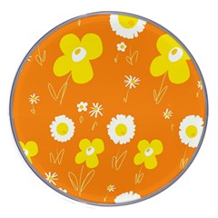 Daisy Flowers Yellow White Orange  Wireless Charger by Mazipoodles