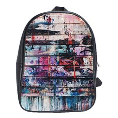 Splattered Paint On Wall School Bag (xl) by artworkshop