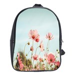 Cosmos Flower Blossom In Garden School Bag (XL) Front