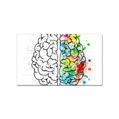 Brain-mind-psychology-idea-drawing Sticker Rectangular (100 Pack) by Jancukart