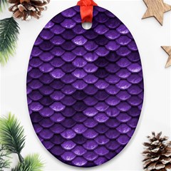 Purple Scales! Ornament (oval) by fructosebat