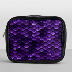 Purple Scales! Mini Toiletries Bag (one Side) by fructosebat