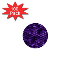 Purple Scales! 1  Mini Buttons (100 Pack)  by fructosebat