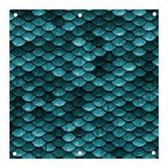 Teal Scales! Banner And Sign 3  X 3  by fructosebat