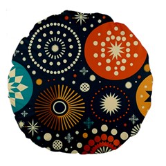 Abstract Pattern Large 18  Premium Round Cushions