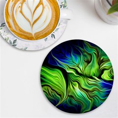 Fractal Art Pattern Abstract Fantasy Digital Uv Print Round Tile Coaster