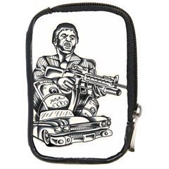 Scarface Movie Traditional Tattoo Compact Camera Leather Case by tradlinestyle