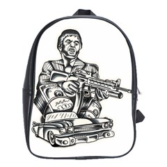 Scarface Movie Traditional Tattoo School Bag (large) by tradlinestyle