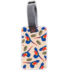 Bird Animals Parrot Pattern Luggage Tag (two Sides) by Ravend