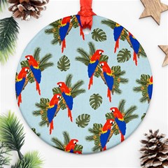 Birds Animals Nature Background Ornament (round) by Ravend