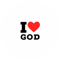 I Love God Wooden Bottle Opener (round) by ilovewhateva