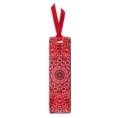 Red Wallpaper Mandala Pattern Art Small Book Marks by Uceng