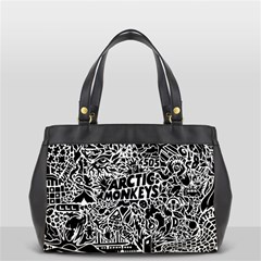 Arctic Monkeys Digital Wallpaper Pattern No People Creativity Oversize Office Handbag by Sudhe