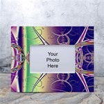 Fractal Abstract Digital Art Art Colorful White Tabletop Photo Frame 4 x6  Front