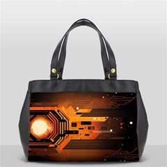 Technology Design Tech Computer Future Business Oversize Office Handbag by Ravend