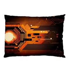 Technology Design Tech Computer Future Business Pillow Case (two Sides) by Ravend