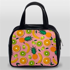 Fruits Tropical Pattern Design Art Classic Handbag (two Sides) by Ravend