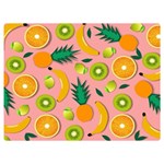 Fruits Tropical Pattern Design Art Premium Plush Fleece Blanket (Extra Small) 40 x30  Blanket Back