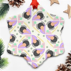 Pattern Pastel Drawing Art Ornament (snowflake) by Ravend