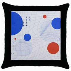 Computer Network Technology Digital Science Fiction Throw Pillow Case (black) by Ravend