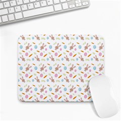 Easter Bunny Pattern Hare Easter Bunny Easter Egg Small Mousepad by Ravend