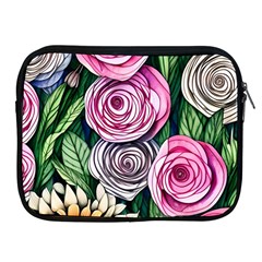 Breathtaking Bright Brilliant Watercolor Flowers Apple Ipad 2/3/4 Zipper Cases by GardenOfOphir