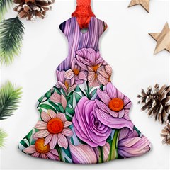 Bright And Brilliant Bouquet Christmas Tree Ornament (two Sides) by GardenOfOphir