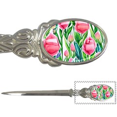 Cheerful And Captivating Watercolor Flowers Letter Opener by GardenOfOphir