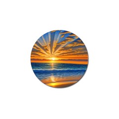 Sunset Scenic View Photography Golf Ball Marker by GardenOfOphir