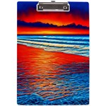 Golden Sunsets And Crisp Air A4 Acrylic Clipboard Front