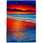 Golden Sunsets And Crisp Air A4 Acrylic Clipboard Back