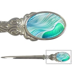 Pastel Abstract Waves Pattern Letter Opener by GardenOfOphir