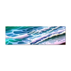 Shore Blue Ocean Waves Sticker (bumper) by GardenOfOphir