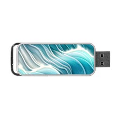 Pastel Blue Ocean Waves Iii Portable Usb Flash (one Side) by GardenOfOphir