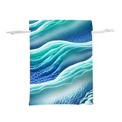 Pastel Beach Wave I Lightweight Drawstring Pouch (l) by GardenOfOphir