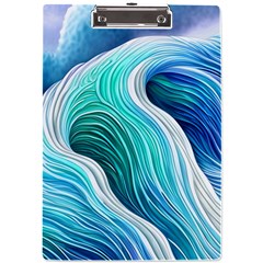 The Power Of The Ocean Iii A4 Acrylic Clipboard by GardenOfOphir