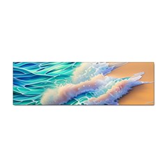 Waves At The Ocean s Edge Sticker (bumper) by GardenOfOphir