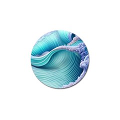 Pastel Sea Waves Golf Ball Marker by GardenOfOphir