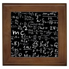 E=mc2 Text Science Albert Einstein Formula Mathematics Physics Framed Tile