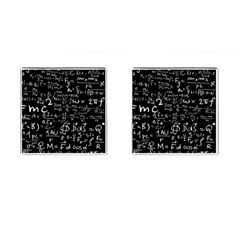 E=mc2 Text Science Albert Einstein Formula Mathematics Physics Cufflinks (square)