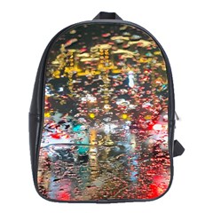 Water Droplets School Bag (xl) by artworkshop