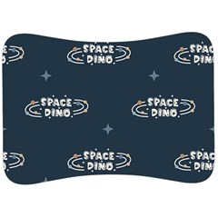 Space Dino Art Pattern Design Wallpaper Background Velour Seat Head Rest Cushion by Ravend