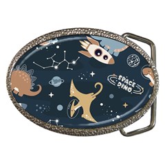 Space Theme Art Pattern Design Wallpaper Belt Buckles by Ravend