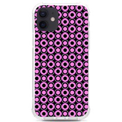 Pink Donuts Pink Filling On Black Iphone 12/12 Pro Tpu Uv Print Case by Mazipoodles