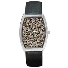 Mystic Geometry Abstract Print Barrel Style Metal Watch by dflcprintsclothing